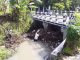 Tumpukan Sampah Dibawah Jembatan Mancaan Sumbat Aliran Sungai Mancaan Desa Jiwan