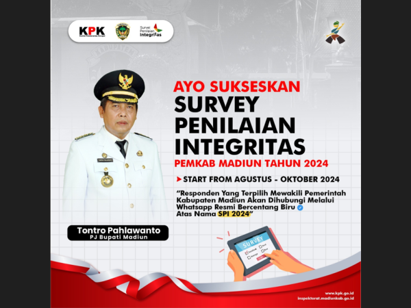 AYO SUKSESKAN SURVEY PENILAIAN INTEGRITAS PEMKAB MADIUN TAHUN 2024